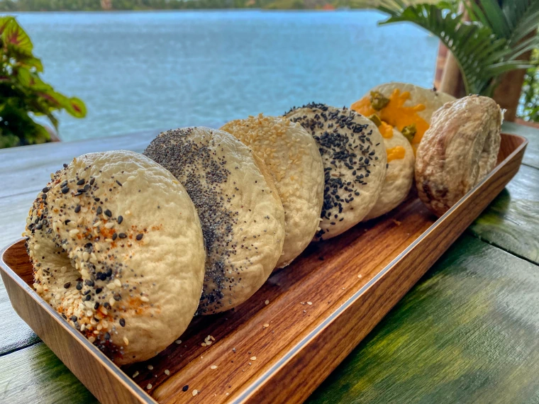 Bagels in Guatapé | Casa de Ciclistas Café & Bakery