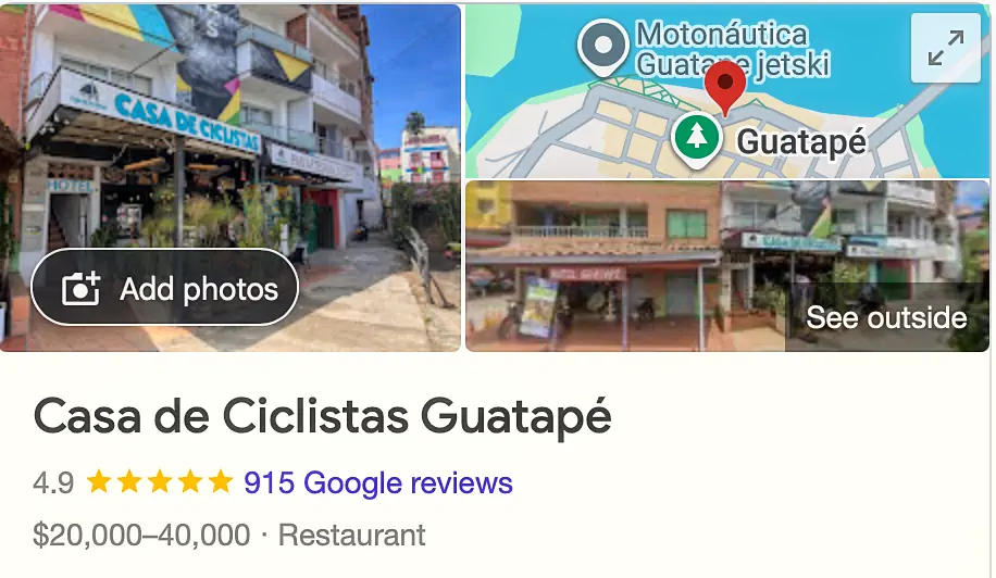 Casa de Ciclistas Guatapé | Café & Restaurant Welcome to Casa de Ciclistas — a cozy café and restaurant in Guatapé, Colombia, serving homemade meals, fresh coffee, and a friendly space for cyclists, travelers, and locals.